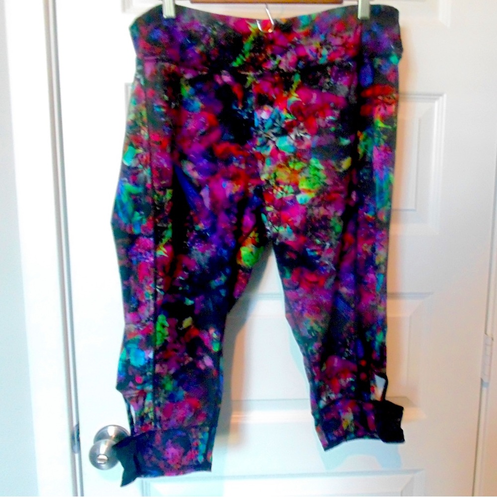 Rainbeau Capri Leggings Multi Color SZ 18-20